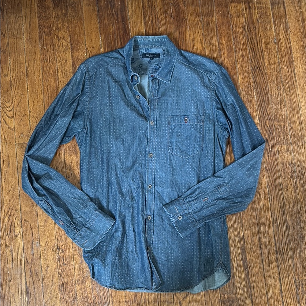 Ted Baker London Blue Casual Button Down Shirt